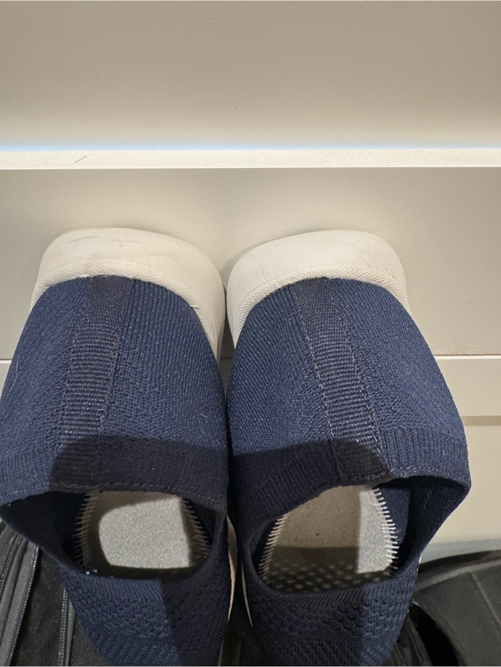 Clark’s Women’s Navy Knit Slip-On Walking Shoes - Picture 6 of 8